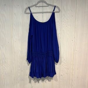AKIRA Chicago Cold Shoulder Long Sleeve Dress, Size L